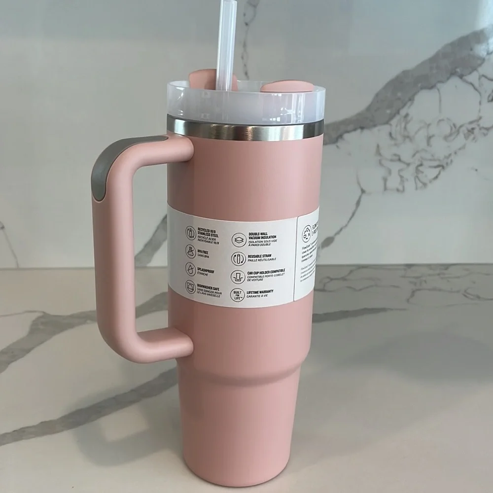 Stanley - 30 oz. PINK DUSK Quencher H2.0 Flowstate Tumbler w/Handle - NWT!
